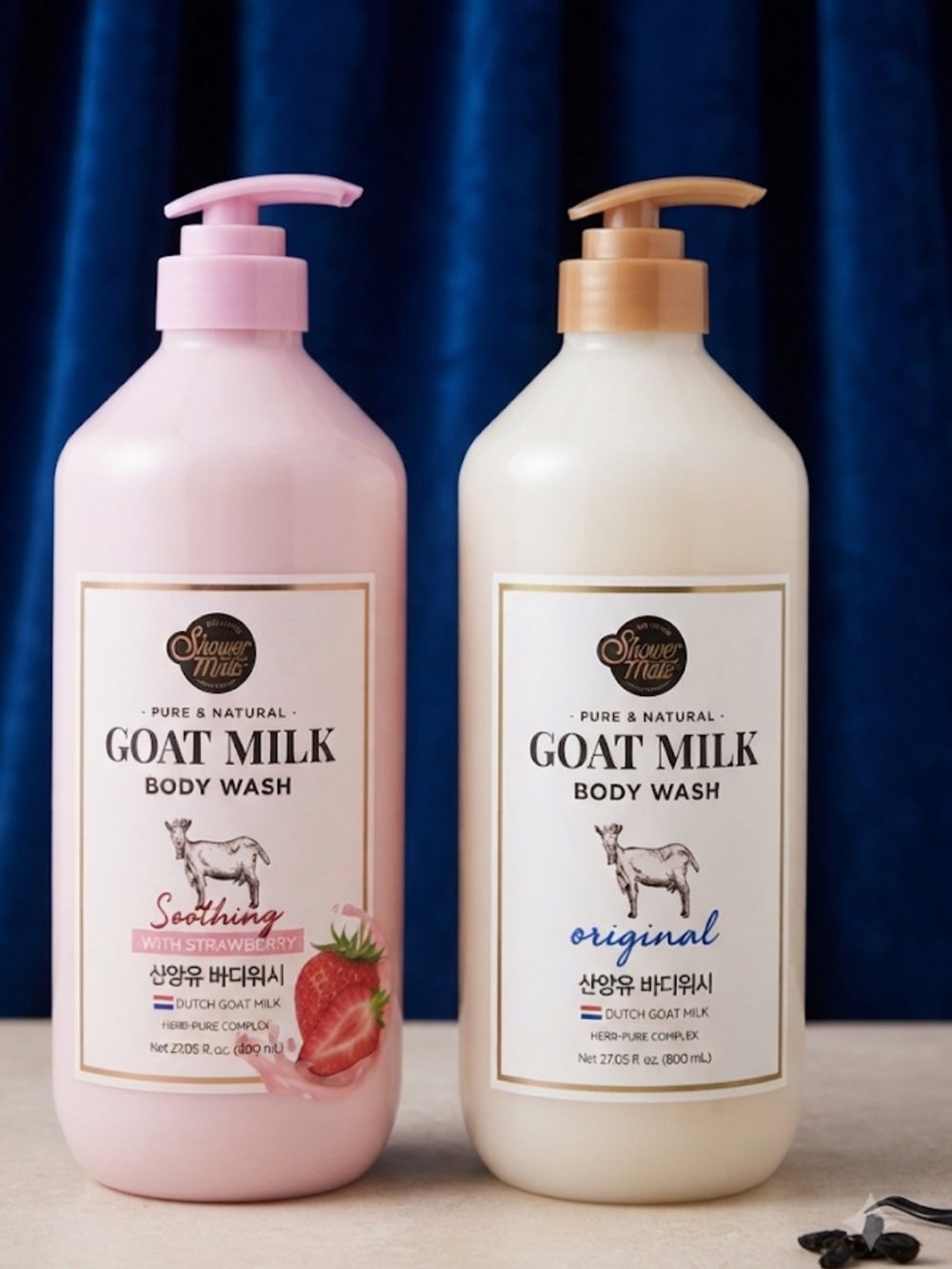 Goat Milk Body Wash - Pink Soothing & White Original